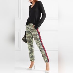 Mother Camouflage Jogger Pants with Red Blue Stripe Size 25